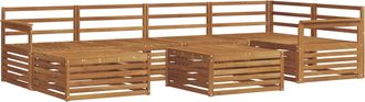 vidaXL Conjunto De Sof&aacute;s De Exterior 7 Uds. Natural Vidaxl