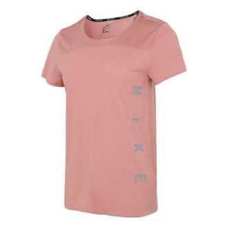 Nike (WMNS) Nike Dri-FIT Logo Printing Quick Dry Pink/Red DA1247-685