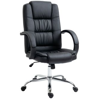 Vinsetto Executive Office Chair High Back Computer Desk Chair w/ Armrests Black | TJ Hughes