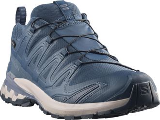 Salomon Trailrunningschuh SALOMON XA PRO 3D V9 GORE-TEX, Herren, Gr. 42,5, spellbound, grisaille, maritime blau, Synthetik, Textil, Schuhe Trailrunningschuh, 