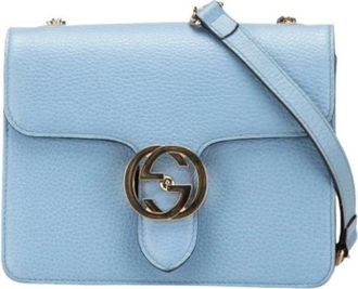 Gucci Pre-owned Cross Body Bags, female, Blue, Size: ONE SIZE Pre-owned Crossbody Bag
