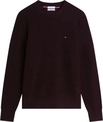 Tommy Hilfiger Pima Ctn Cash Structure Crewneck - Heren - Sweatshirts & Hoodies - Bruin - Maat: M Katoen