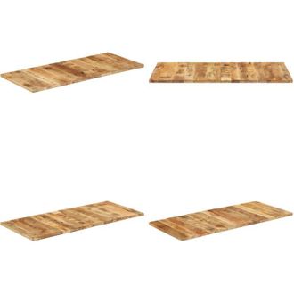 vidaXL Piano Tavolo in Legno Massello di Mango 25-27 mm 140x60 cm - Piano in legno mango - Tavolo in legno