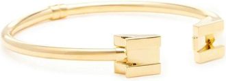 Elisabetta Franchi Accessoires, Dames, Geel, ONE Size, Ketting met geometrisch logo