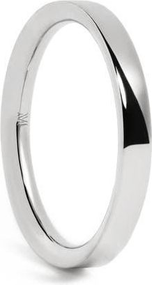 Monica Vinader Essential Stacking Ring in Sterling Silver at Nordstrom, Size 6.75