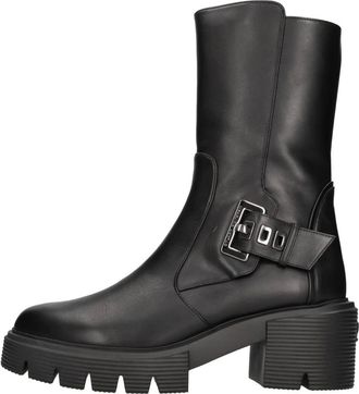Stuart Weitzman Schoenen, Dames, Zwart, 40 EU, Leer, Soho Gia Bootie