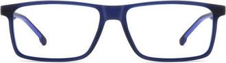 Carrera 56mm Rectangular Optical Glasses in Blue at Nordstrom