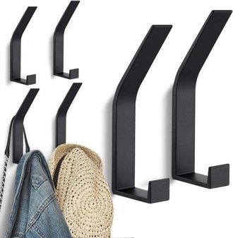 OEM Juego De 6 Piezas De Armario De Pared Moderno, Perchero De Pared, Ganchos Para Ropa De Pared, Ganchos Para Ropa De Pared (negro)