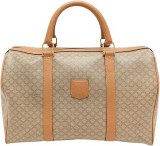 Celine Pre-owned Weekend Bags, female, Beige, Size: ONE SIZE Pre-owned Triomphe Duffel Bag