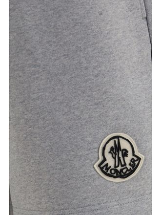Moncler Cotton Jogger Shorts - Gray