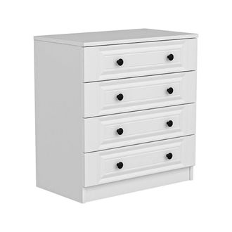 Dmora C&oacute;moda Gardo, 7 Cajones, Apertura Y Cierre Deslizantes, 72x42x77h Cm Blanco