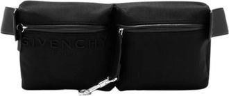 Givenchy Black Cargo Belt Large Crossbody Bag