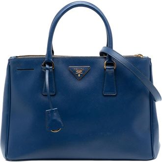 Prada Pre-owned Prada Medium Saffiano Lux Galleria Double Zip Satchel T40ICU1HI6B44RUP