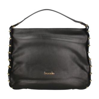 Braccialini Erisia Schoudertas - Dames - Tassen - Zwart - Maat: ONE Size Leer