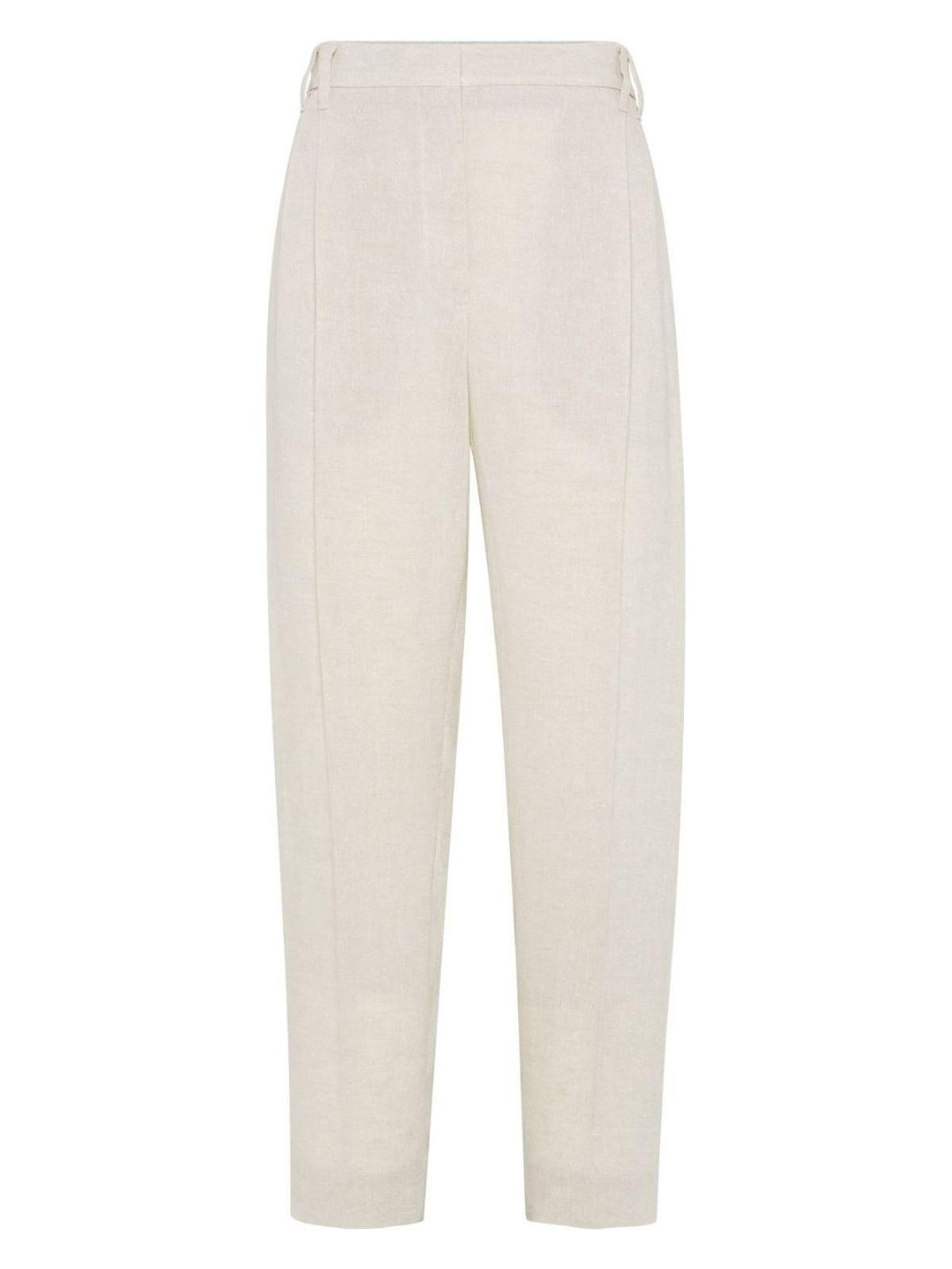 パンツ BRUNELLO CUCINELLI Woman Pants Beige MP142P9046 C1101 Women's pants, elegant and casual models | Brunello Cucinelli