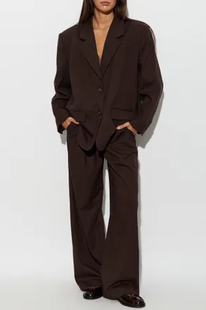 Gestuz Pleated Trousers Gzpaula, Womens, Brown