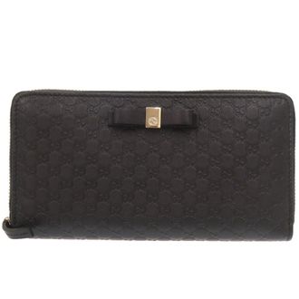 Gucci Black Leather Coin Purse/Coin Case (Pre-Owned)
