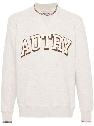 Autry Light Beige Logo Jersey Sweatshirt