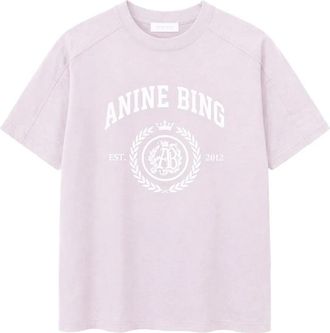 Anine Bing T-Shirts - Dames - T-shirts - Roze - M - Tops