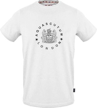 Aquascutum Unisex T-Shirt voor Volwassenen (Wit)