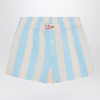 MC2 Saint Barth Blue/white striped Boxy Jr shorts