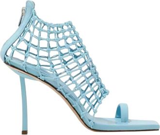Le Silla Stiletto Sandalen - Dames - Sandalen met hakken - Blauw - 40 1/2 EU - Leer - Schoenen