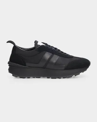 Lanvin Men & apos;s Nylon & Suede Low-Top Sneakers