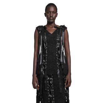 Simone Rocha Unraveling Ribbon Portrait Top