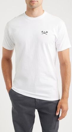 Dark Seas Go-To V2 Embroidered T-Shirt in White at Nordstrom, Size Xx-Large