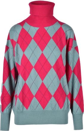 Ballantyne Fuchsia/Green Cashmere Knits