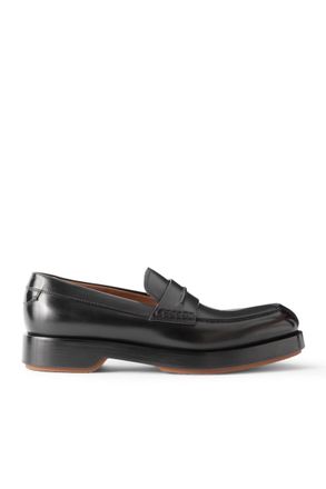 Ermenegildo Zegna Udine Leather Penny Loafers