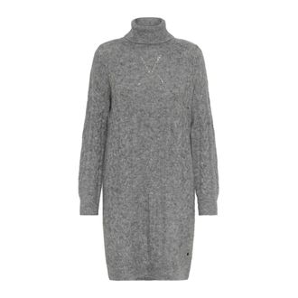 Cream Dames, Jurken, Grijs, Maat: 2XL Leer