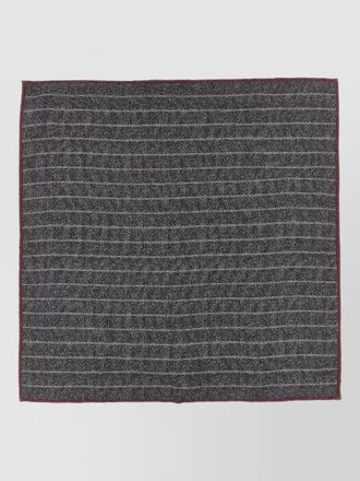 Brunello Cucinelli silk pinstripe pocket square