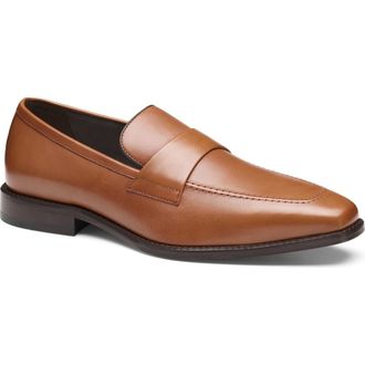 Johnston & Murphy Floyd Penny Loafer in Tan Full Grain at Nordstrom, Size 10.5