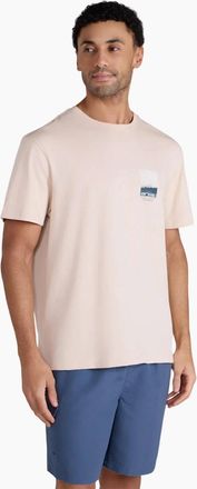 Mountain Warehouse Mens Mountain Warehouse Mens Chase Graphic Relaxed Fit T-Shirt - Cream - Size: 42