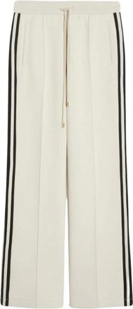 Max Mara Broeken, Dames, Beige, M, Katoen, Vento Trainingsbroeken