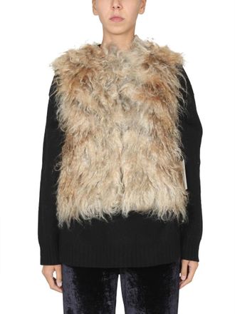 Becagli Mohair Fur Vest-Donna