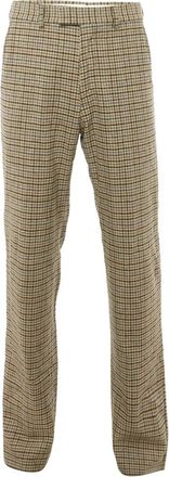 Gucci Pantaloni dritti a quadri - Marrone