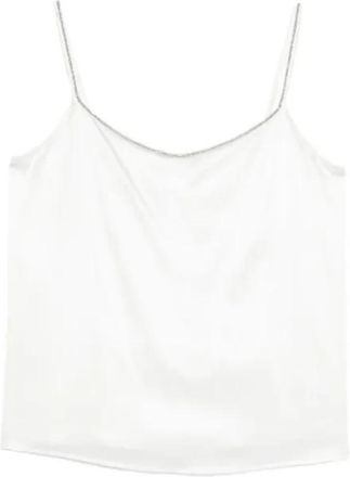 PANICALE Ronde Hals Mouwloze Top - Dames - Tops zonder mouwen - Wit - 3XL - Tops