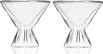 Viski Double Walled Martini Glasses Set of 2 in Clear at Nordstrom