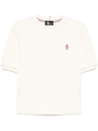 Moncler logo-patch cotton T-shirt - White