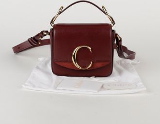 Chlo&eacute; Mini Sepia Brown Leather Tote And Shoulder Bag