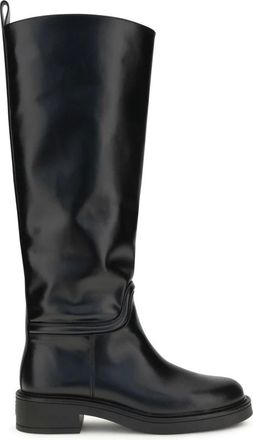 Stuart Weitzman Celia Leren Laarzen - Dames - Schoenen - Zwart - Maat: 39 EU Leer