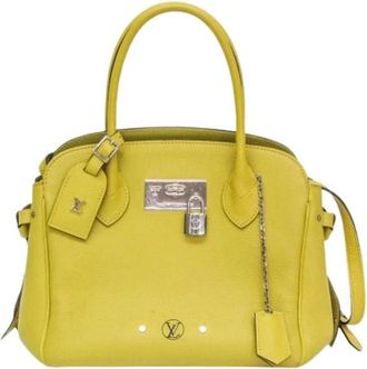 Louis Vuitton Tweedehands leren Louis Vuitton tassen - Dames - Vintage Handtas - Geel - ONE Size - Vintage