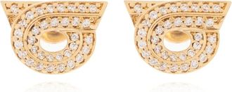 Ferragamo Oorbellen met logo - Dames - Oorbellen - Geel - ONE Size - Accessoires