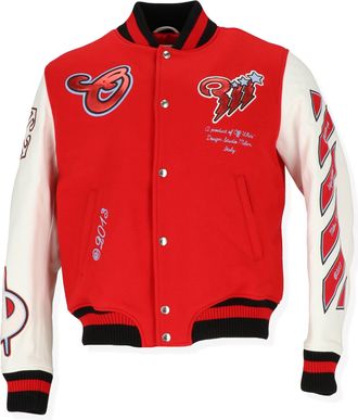 Off-white Off White Mens Red/White Jacket
