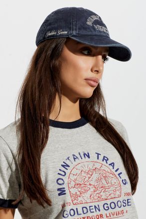 Golden Goose Baseball Cap, Unisex, Navy Blue