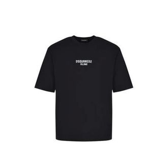 Dsquared2 Logo T-shirt - male - Dsquared2 - T-Shirts - Black - XL - Tops