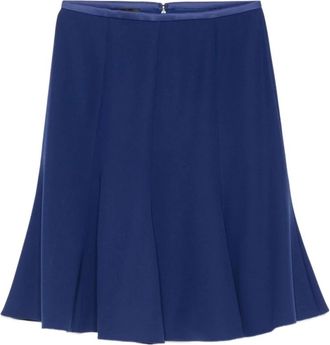 Emporio Armani Rokken, Dames, Blauw, XS, Koningsblauwe A-Lijn Rok