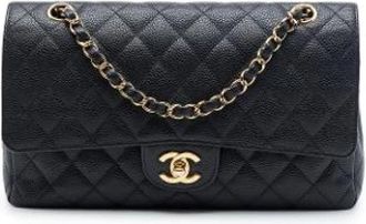 Chanel Pre-owned Classic Flap Bag - Dames - Vintage Schoudertas - Zwart - ONE Size - Leer - Vintage